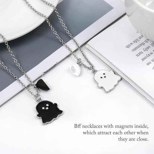 Friendship Couple Necklaces Cartoon Ghost Necklace (Pack of 2)